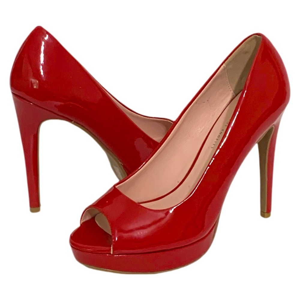 Chinese Laundry Red Peep Toe Heels